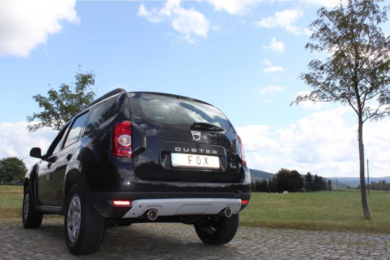 FOX Sportauspuff Dacia Duster, Bj. ab 2010, Endrohr 1x90mm rund gerade ...