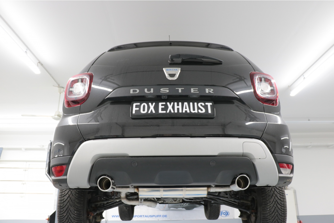 FOX Sportauspuff Dacia Duster 4x4 Facelift, 1.2l TCe, Bj. ab 2017 ...
