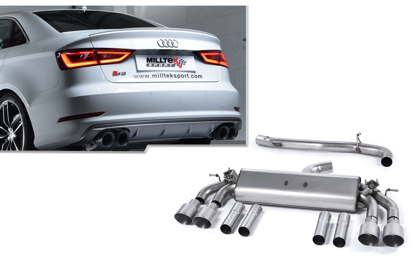 Milltek Racing Sportauspuffanlage Audi S3 8V, Limousine & Cabrio, Bj ...