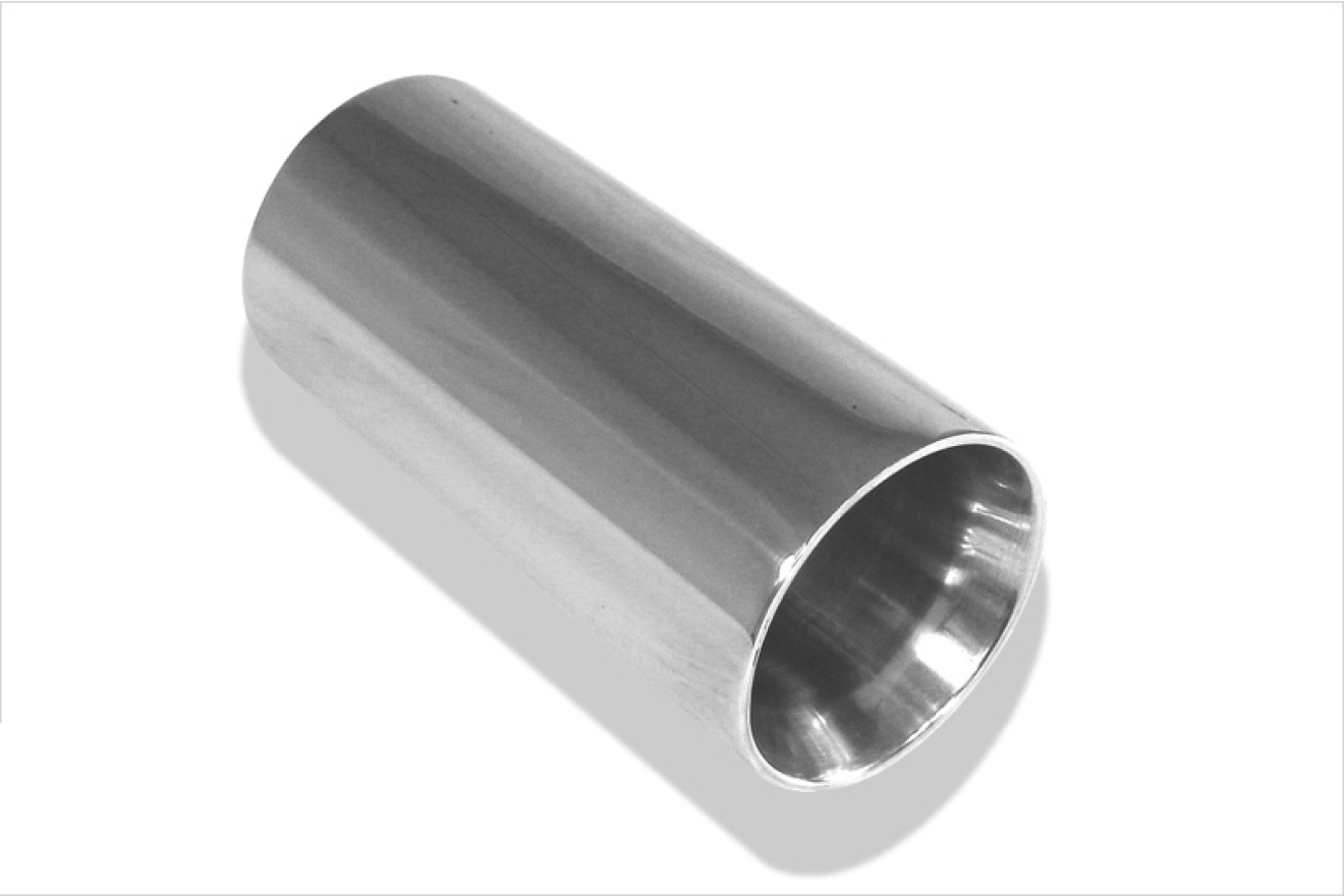 Fox Tuning Sportendrohr Typ 36 Oval, 115x85mm, Länge 300mm, Eingerollt