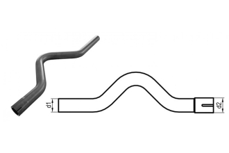 90 Grad Edelstahl Rohrbogen 60mm V2A Schweißbogen Schweißfitting Auspuffbogen