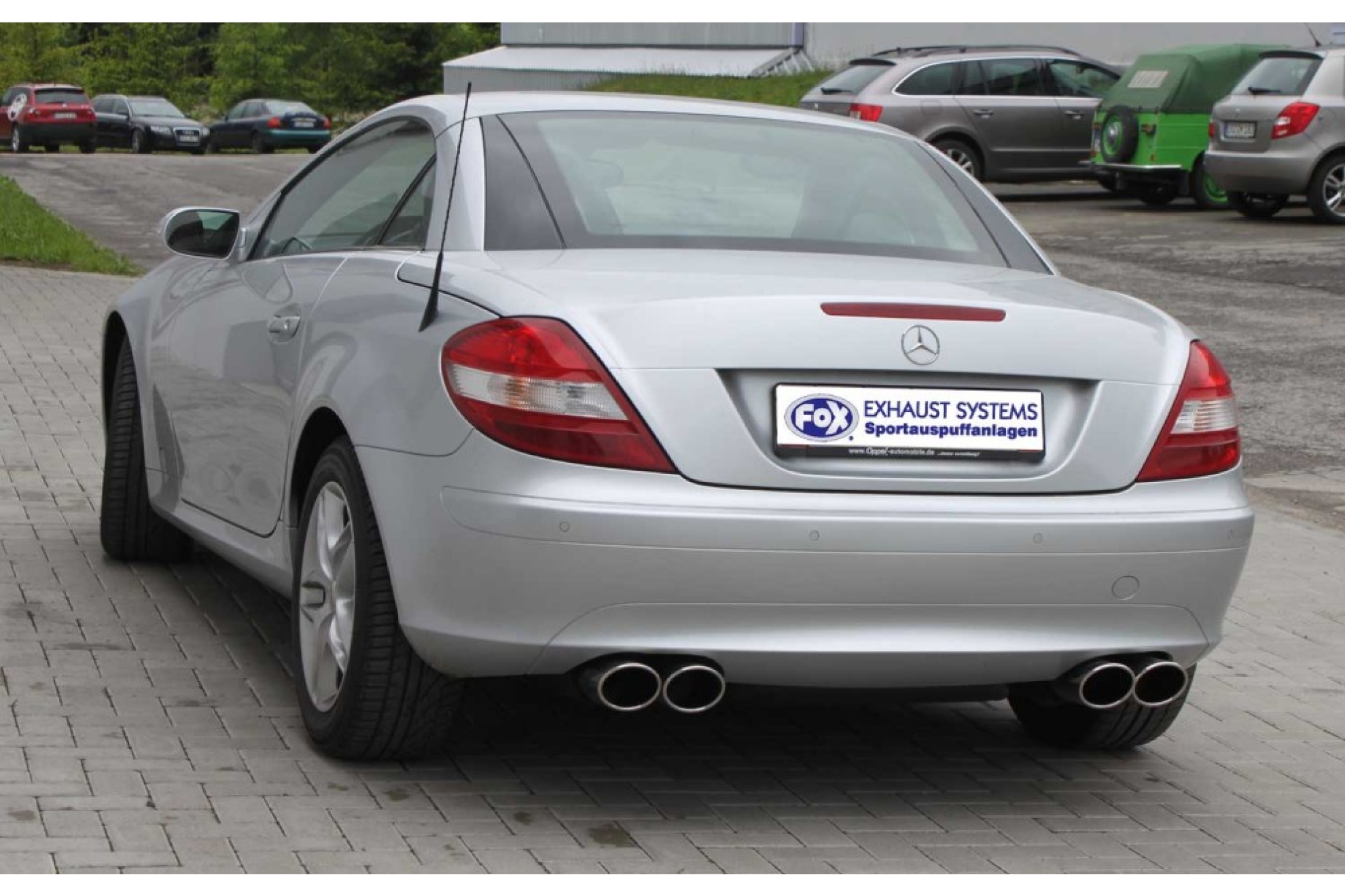 FOX Sportauspuff Mercedes SLK R171, SLK200 SLK280 SLK350, Bj. 2004-2011 ...