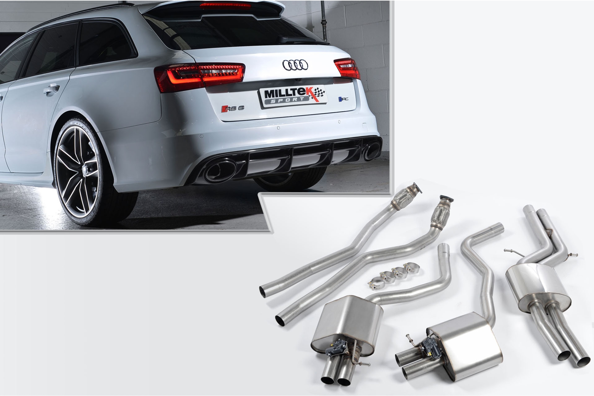 Milltek Sportauspuffanlage Audi RS6 C7/4G inkl. Performance, Bj. 2013 ...