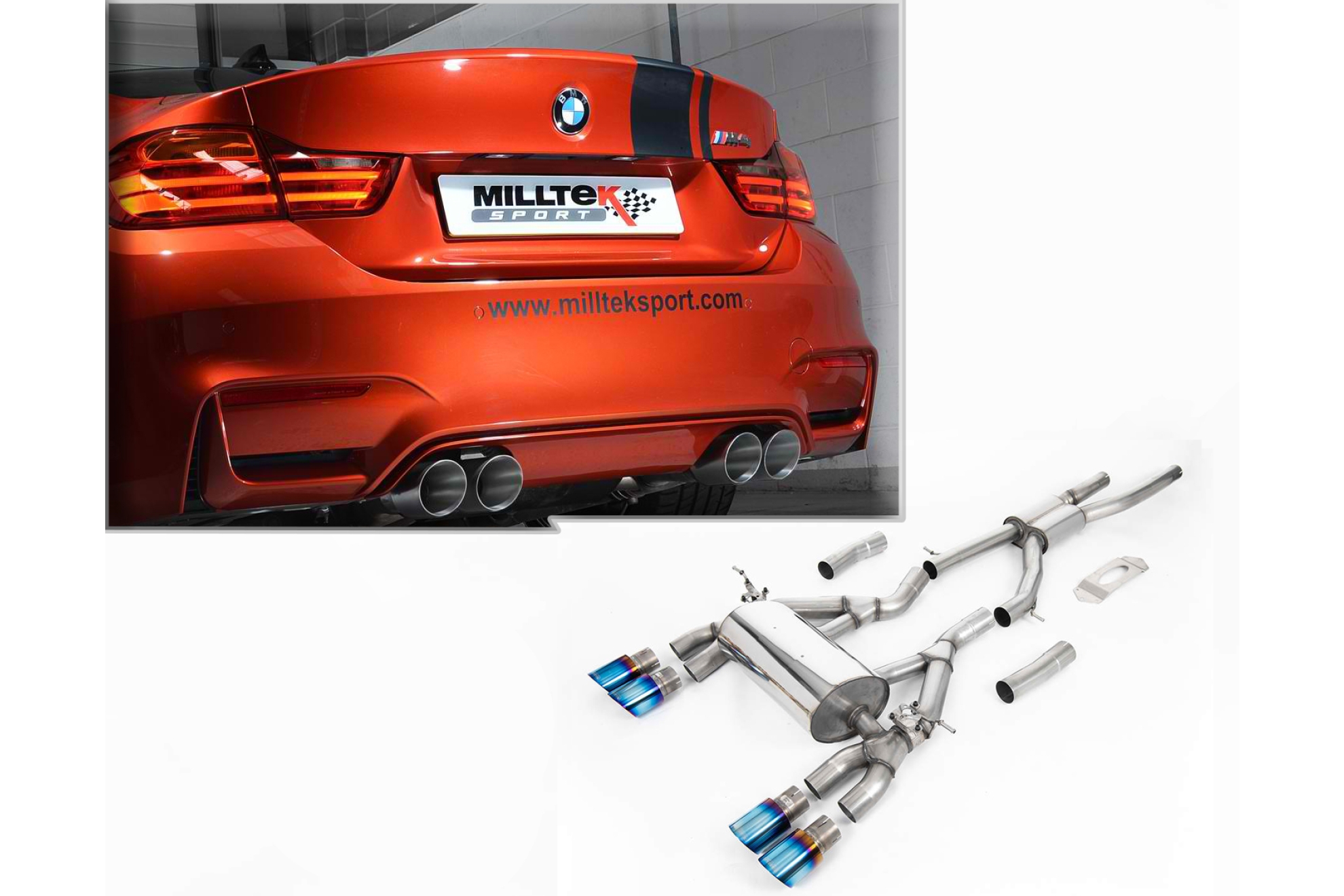Milltek Sportauspuffanlage ab OPF BMW M4 F82/F83 inkl. Competition und ...